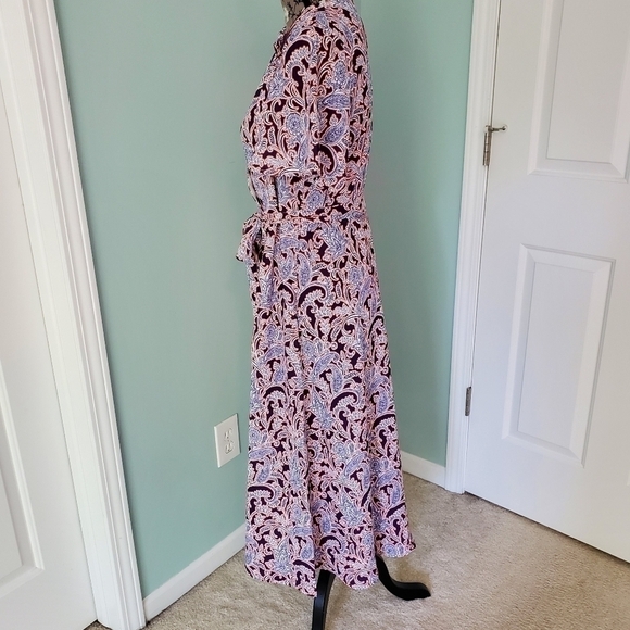 NWT Ella Moon Paisley Wrap Dress Sz. S/M - Picture 7 of 8